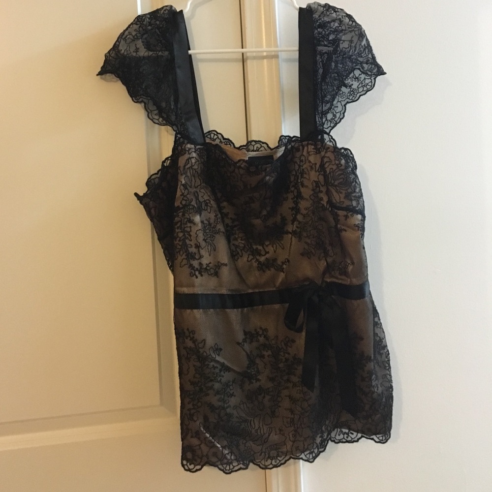 Lane Bryant gold and black blouse size 18/20